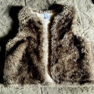 Carters Size 12 girls fur vest